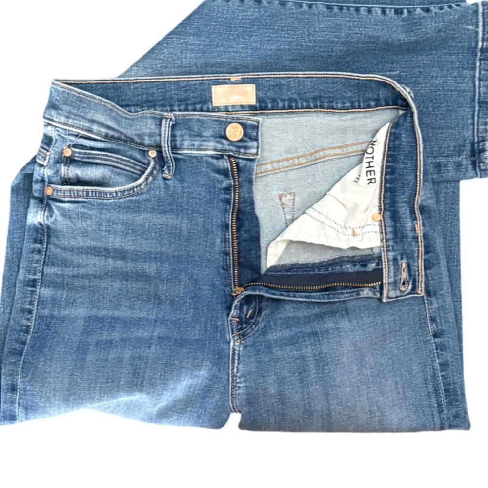 MOTHER The Swooner Rascal Hover Straight Leg Denim Jeans in Healing Jar Size 28 - Picture 7 of 14